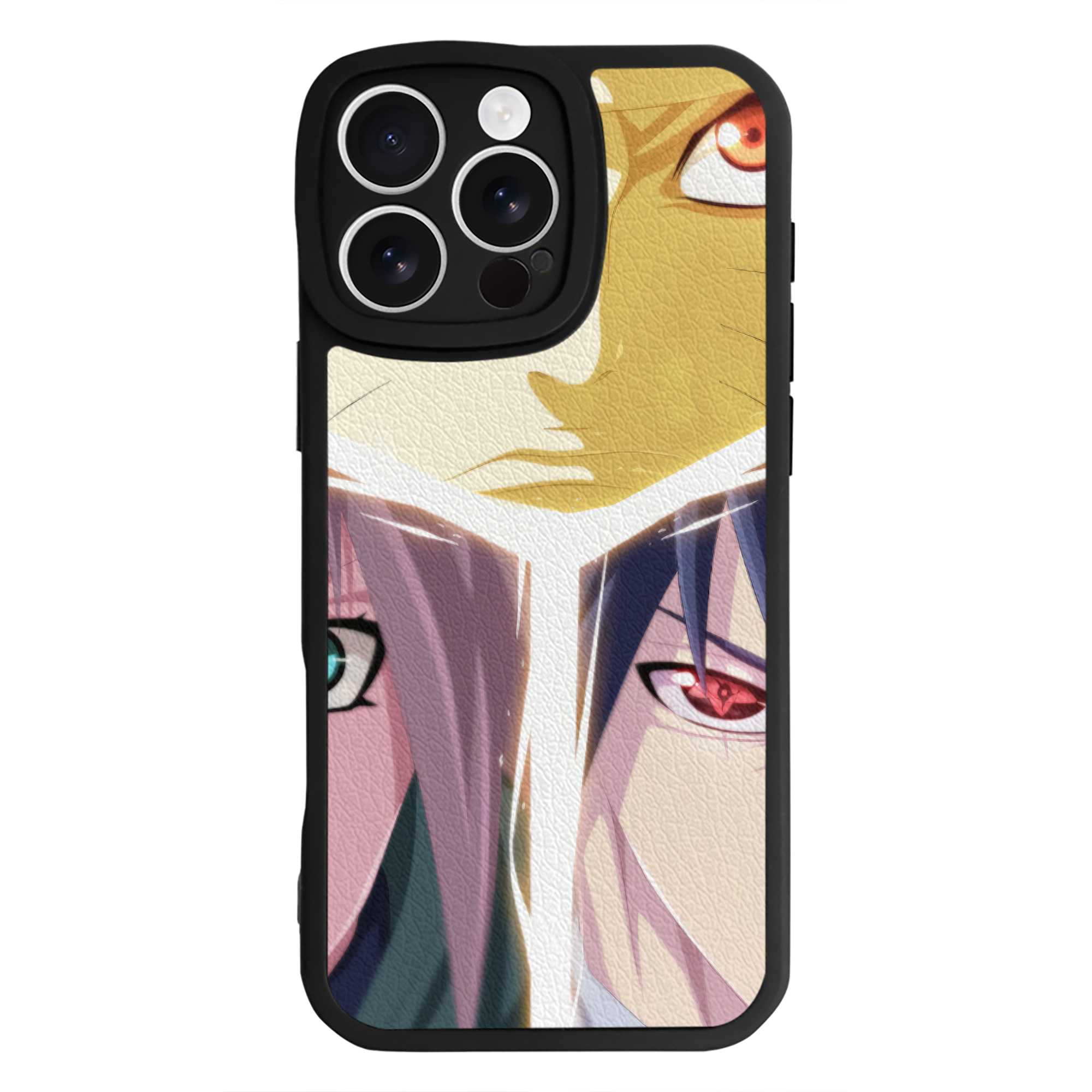 （画像用） NARUTO -ナルト- NARUTO -ナルト- 疾風伝 【iPhone 16シリーズ対応】シリコンスマホケース（レザー調） 材質：シリコン